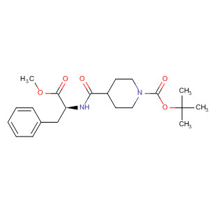 699020-64-9  1-Piperidinecarboxylic acid,4-[[[(1S)-2-methoxy-2-oxo-1-(phenylmethyl)ethyl]amino]carbonyl]-,1,1-dimethylethyl ester