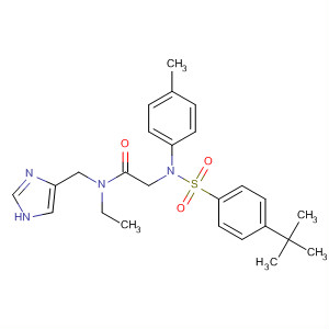 680589-57-5  Acetamide,2-[[[4-(1,1-dimethylethyl)phenyl]sulfonyl](4-methylphenyl)amino]-N-ethyl-N-(1H-imidazol-4-ylmethyl)-