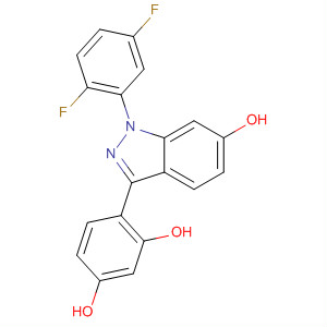 680610-84-8  1,3-Benzenediol, 4-[1-(2,5-difluorophenyl)-6-hydroxy-1H-indazol-3-yl]-
