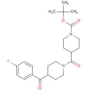 681131-45-3  1-Piperidinecarboxylic acid,4-[[4-(4-fluorobenzoyl)-1-piperidinyl]carbonyl]-, 1,1-dimethylethyl ester
