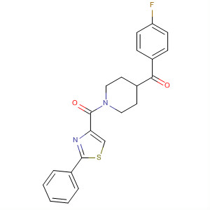681132-91-2  Piperidine, 4-(4-fluorobenzoyl)-1-[(2-phenyl-4-thiazolyl)carbonyl]-