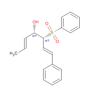 681264-22-2  1,5-Heptadien-4-ol, 1-phenyl-3-(phenylsulfonyl)-, (1E,3R,4S,5E)-rel- 681264-22-2  1,5-Heptadien-4-ol, 1-phenyl-3-(phenylsulfonyl)-, (1E,3R,4S,5E)-rel-