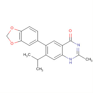 681292-14-8  4(1H)-Quinazolinone,6-(1,3-benzodioxol-5-yl)-2-methyl-7-(1-methylethyl)-