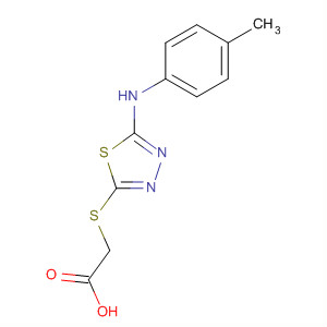 68161-35-3  Acetic acid, [[5-[(4-methylphenyl)amino]-1,3,4-thiadiazol-2-yl]thio]-