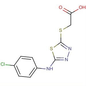 68161-37-5  Acetic acid, [[5-[(4-chlorophenyl)amino]-1,3,4-thiadiazol-2-yl]thio]-