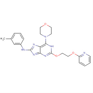 682337-10-6  1H-Purin-8-amine,N-(3-methylphenyl)-6-(4-morpholinyl)-2-[2-(2-pyridinyloxy)ethoxy]-