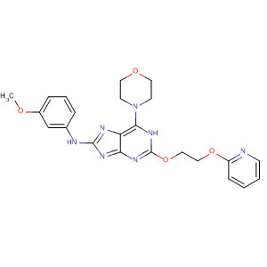 682337-12-8  1H-Purin-8-amine,N-(3-methoxyphenyl)-6-(4-morpholinyl)-2-[2-(2-pyridinyloxy)ethoxy]-