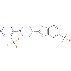 683240-88-2  1H-Benzimidazole,5-(trifluoromethyl)-2-[4-[3-(trifluoromethyl)-4-pyridinyl]-1-piperazinyl]-