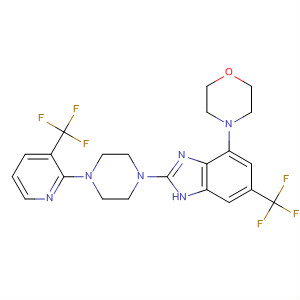 683243-70-1  1H-Benzimidazole,4-(4-morpholinyl)-6-(trifluoromethyl)-2-[4-[3-(trifluoromethyl)-2-pyridinyl]-1-piperazinyl]-