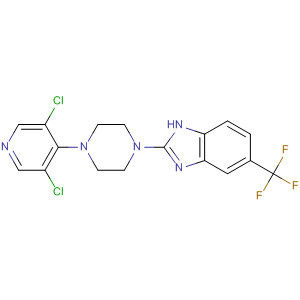 683244-69-1  1H-Benzimidazole,2-[4-(3,5-dichloro-4-pyridinyl)-1-piperazinyl]-5-(trifluoromethyl)-