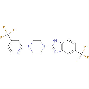 683245-00-3  1H-Benzimidazole,5-(trifluoromethyl)-2-[4-[4-(trifluoromethyl)-2-pyridinyl]-1-piperazinyl]-