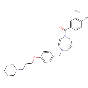684243-40-1  1H-1,4-Diazepine,1-(4-bromo-3-methylbenzoyl)hexahydro-4-[[4-[3-(1-piperidinyl)propoxy]phenyl]methyl]-