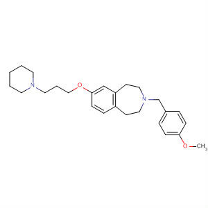 684250-34-8  1H-3-Benzazepine,2,3,4,5-tetrahydro-3-[(4-methoxyphenyl)methyl]-7-[3-(1-piperidinyl)propoxy]-