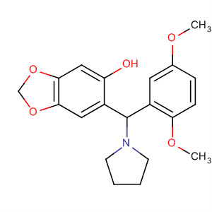 685107-83-9  1,3-Benzodioxol-5-ol, 6-[(2,5-dimethoxyphenyl)-1-pyrrolidinylmethyl]-