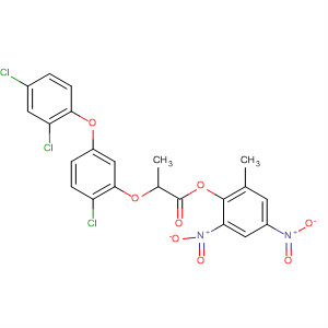 68533-61-9  Propanoic acid, 2-[2-chloro-5-(2,4-dichlorophenoxy)phenoxy]-,2-methyl-4,6-dinitrophenyl ester