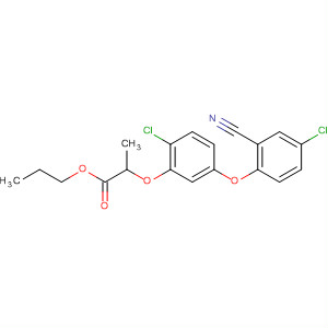 68533-94-8  Propanoic acid, 2-[2-chloro-5-(4-chloro-2-cyanophenoxy)phenoxy]-,propyl ester