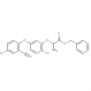 68534-28-1  Propanethioic acid, 2-[2-chloro-5-(4-chloro-2-cyanophenoxy)phenoxy]-,S-(phenylmethyl) ester