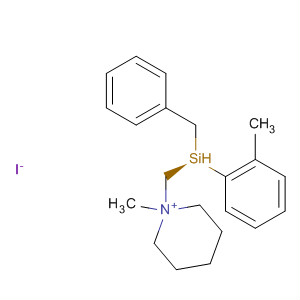 685520-01-8  Piperidinium, 1-methyl-1-[[(S)-methylphenyl(phenylmethyl)silyl]methyl]-,iodide