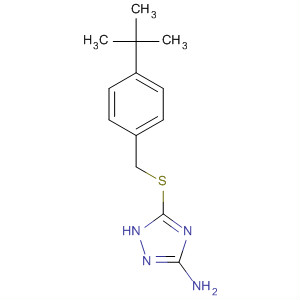 685540-79-8  1H-1,2,4-Triazol-3-amine, 5-[[[4-(1,1-dimethylethyl)phenyl]methyl]thio]-