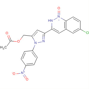 68667-32-3  2(1H)-Quinoxalinone,3-[5-[(acetyloxy)methyl]-1-(4-nitrophenyl)-1H-pyrazol-3-yl]-6-chloro-