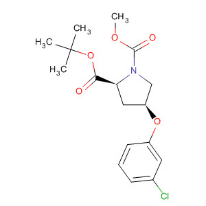 686766-55-2  1,2-Pyrrolidinedicarboxylic acid, 4-(3-chlorophenoxy)-,1-(1,1-dimethylethyl) 2-methyl ester, (2S,4S)-