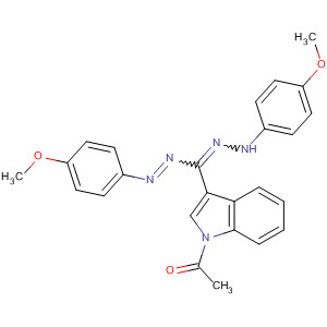 68742-36-9  1H-Indole,1-acetyl-3-[[(4-methoxyphenyl)azo][(4-methoxyphenyl)hydrazono]methyl]-