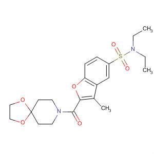 687568-65-6  1,4-Dioxa-8-azaspiro[4.5]decane,8-[[5-[(diethylamino)sulfonyl]-3-methyl-2-benzofuranyl]carbonyl]-