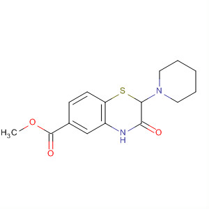 688760-89-6  2H-1,4-Benzothiazine-6-carboxylic acid,3,4-dihydro-3-oxo-2-(1-piperidinyl)-, methyl ester