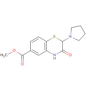 688760-98-7  2H-1,4-Benzothiazine-6-carboxylic acid,3,4-dihydro-3-oxo-2-(1-pyrrolidinyl)-, methyl ester