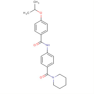 68962-81-2  Benzamide, 4-(1-methylethoxy)-N-[4-(1-piperidinylcarbonyl)phenyl]-