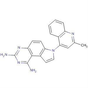 69046-57-7  7H-Pyrrolo[3,2-f]quinazoline-1,3-diamine, 7-(2-methyl-4-quinolinyl)-