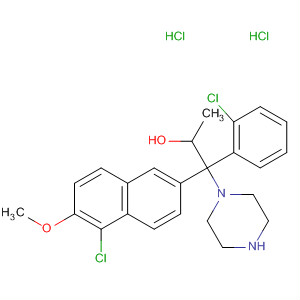 691009-01-5  1-Piperazineethanol,a-(5-chloro-6-methoxy-2-naphthalenyl)-4-(3-chlorophenyl)-b-methyl-,dihydrochloride