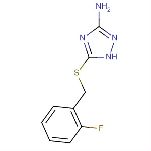 691366-96-8  1H-1,2,4-Triazol-3-amine, 5-[[(2-fluorophenyl)methyl]thio]-