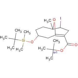 691871-61-1  10-Oxabicyclo[4.3.1]dec-6-ene-7-carboxylic acid,4-[[(1,1-dimethylethyl)dimethylsilyl]oxy]-9-iodo-1-methyl-,1,1-dimethylethyl ester, (1R,4R,9R)-rel-