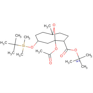 691871-63-3  10-Oxabicyclo[4.3.1]decane-7-carboxylic acid,6-(acetyloxy)-4-[[(1,1-dimethylethyl)dimethylsilyl]oxy]-1-methyl-,1,1-dimethylethyl ester, (1R,4S,6S,7R)-rel-