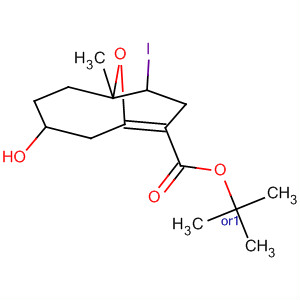 691871-66-6  10-Oxabicyclo[4.3.1]dec-6-ene-7-carboxylic acid,4-hydroxy-9-iodo-1-methyl-, 1,1-dimethylethyl ester, (1R,4R,9R)-rel-