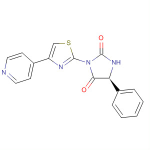 692873-82-8  2,4-Imidazolidinedione, 5-phenyl-3-[4-(4-pyridinyl)-2-thiazolyl]-, (5S)-