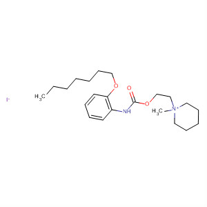 69336-62-5  Piperidinium,1-[2-[[[[2-(heptyloxy)phenyl]amino]carbonyl]oxy]ethyl]-1-methyl-, iodide