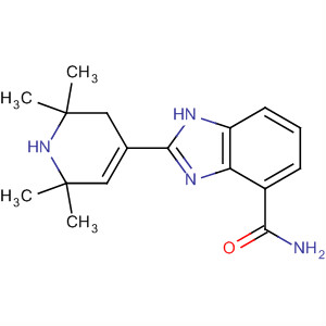 693803-52-0  1H-Benzimidazole-4-carboxamide,2-(1,2,3,6-tetrahydro-2,2,6,6-tetramethyl-4-pyridinyl)- 693803-52-0  1H-Benzimidazole-4-carboxamide,2-(1,2,3,6-tetrahydro-2,2,6,6-tetramethyl-4-pyridinyl)-