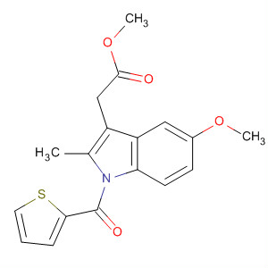 666707-05-7  1H-Indole-3-acetic acid, 5-methoxy-2-methyl-1-(2-thienylcarbonyl)-,methyl ester