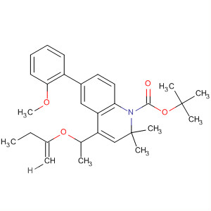 666726-72-3  1(2H)-Quinolinecarboxylic acid,4-[1-[(2E)-2-butenyloxy]ethyl]-6-(2-methoxyphenyl)-2,2-dimethyl-,1,1-dimethylethyl ester