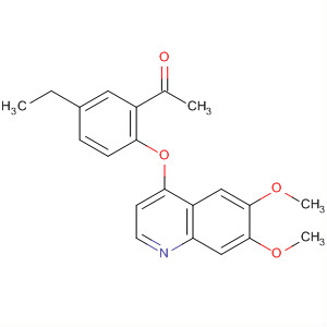 666730-88-7  Ethanone, 1-[2-[(6,7-dimethoxy-4-quinolinyl)oxy]-5-ethylphenyl]-