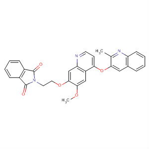 666733-32-0  1H-Isoindole-1,3(2H)-dione,2-[2-[[6-methoxy-4-[(2-methyl-3-quinolinyl)oxy]-7-quinolinyl]oxy]ethyl]-