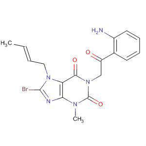 666816-87-1  1H-Purine-2,6-dione,1-[2-(2-aminophenyl)-2-oxoethyl]-8-bromo-7-(2E)-2-butenyl-3,7-dihydro-3-methyl-