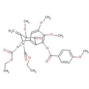 666823-94-5  1,4-Etheno-1H-2,3-benzodiazepine-2,3-dicarboxylic acid,4,5-dihydro-4,7,8-trimethoxy-6-[(4-methoxybenzoyl)oxy]-5-oxo-, diethylester