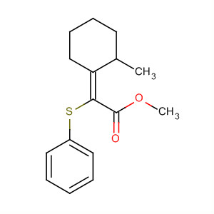 66716-95-8  Acetic acid, (2-methylcyclohexylidene)(phenylthio)-, methyl ester, (E)-