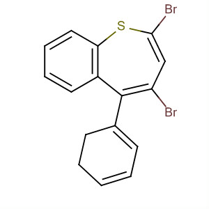 66768-84-1  1-Benzothiepin, 2,4-dibromo-2,3-dihydro-5-phenyl-