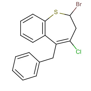 66768-87-4  1-Benzothiepin, 2-bromo-4-chloro-2,3-dihydro-5-(phenylmethyl)-