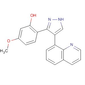 66818-99-3  Phenol, 5-methoxy-2-[4-(8-quinolinyl)-1H-pyrazol-3-yl]-