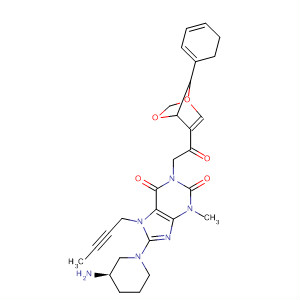 668270-05-1  1H-Purine-2,6-dione,8-[(3R)-3-amino-1-piperidinyl]-7-(2-butynyl)-1-[2-(2,3-dihydro-1,4-benzodioxin-5-yl)-2-oxoethyl]-3,7-dihydro-3-methyl-